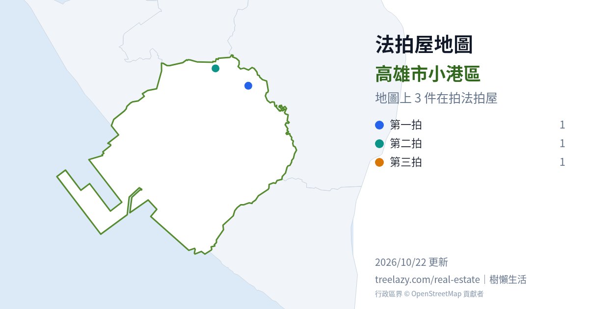 高雄市小港區法拍屋分布圖